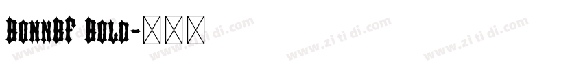 BonnBF Bold字体转换